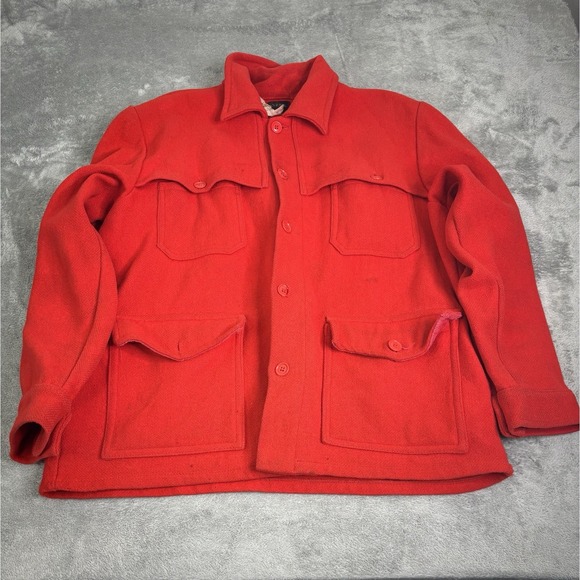 PIONEER Other - Vintage 60s Pioneer Sportswear Wool Coat Men's Size Large Red
